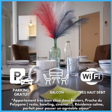 Le Cypres - Appartement Ideal Pour Vos Vacances Ou Vos Deplacements Professionnels A Beziers Ngoại thất bức ảnh